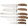 image:imageBloomhouse 35 Inch German Steel Paring Knife WWalnut Wood Forged HandleKnife Block Set Walnut Wood