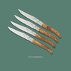 image:imageBloomhouse 35 Inch German Steel Paring Knife WWalnut Wood Forged HandleSteak Knife Set Olive Wood