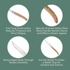 image:imageBloomhouse 35 Inch German Steel Paring Knife WWalnut Wood Forged HandleSteak Knife Set Olive Wood