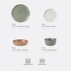 image:imageGibson Elite Liberty Bay 16Piece Pottery Clay Stoneware Dinnerware Set  Mint Green Reactive Glaze Stackable Plates and Bowls WPasta Bowl Service for 4  Microwave amp Dishwasher SafeAssorted Colors Menlo Park