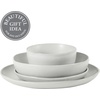image:imageGibson Elite Liberty Bay 16Piece Pottery Clay Stoneware Dinnerware Set  Mint Green Reactive Glaze Stackable Plates and Bowls WPasta Bowl Service for 4  Microwave amp Dishwasher SafeWhite Menlo Park
