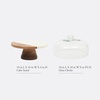 image:imageGibson Elite Ridgehaven 10 Marble amp Wood Cake Stand Serving Platter Charcuterie Board and Center Piece Home Dcor With Glass LidMarble  Wood w Glass Lid