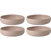 image:imageBloomhouse  Two Time Oprahs Favorite Things Winner  Corsica Clay 12 Piece Stoneware Rustic Reactive Glaze Dinnerware Set  Stackable Plates and Bowls Set Service for 4  Matte Sea Salt WhiteProsecco Blush Pink