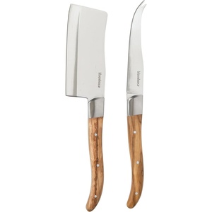 image:imageBloomhouse 35 Inch German Steel Paring Knife WWalnut Wood Forged HandleCheese Knife Set Olive Wood