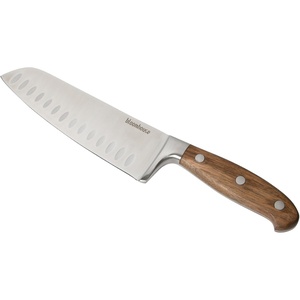 image:imageBloomhouse 35 Inch German Steel Paring Knife WWalnut Wood Forged HandleSantoku Knife Walnut Wood