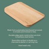 image:imageBloomhouse  Two Time Oprahs Favorite Things Winner  12 x 8Inch Italian Beech Wood Cutting Board  Made in Lake Como Italy OilCoated Small Chopping Board for Kitchen and Food PrepBeech Wood