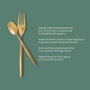image:imageBloomhouse  Two Time Oprahs Favorite Things Winner  20 Piece Stone Washed Flatware 1810 Stainless Steel Silverware Cutlery Utensil Set With Acacia Wood Caddy  Service for 4Gold