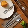 image:imageBloomhouse  Two Time Oprahs Favorite Things Winner  20 Piece Stone Washed Flatware 1810 Stainless Steel Silverware Cutlery Utensil Set With Acacia Wood Caddy  Service for 4Stainless Steel
