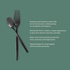 image:imageBloomhouse  Two Time Oprahs Favorite Things Winner  20 Piece Stone Washed Flatware 1810 Stainless Steel Silverware Cutlery Utensil Set With Acacia Wood Caddy  Service for 4Black