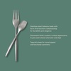 image:imageBloomhouse  Two Time Oprahs Favorite Things Winner  20 Piece Stone Washed Flatware 1810 Stainless Steel Silverware Cutlery Utensil Set With Acacia Wood Caddy  Service for 4Stainless Steel