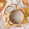 image:imageBloomhouse  Two Time Oprahs Favorite Things Winner  6 Quart Heavy Duty Aluminum Premium PFA Free Ceramic Nonstick Dutch Oven Pot with Lid  Almond Cream wGold Handle