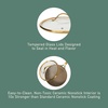 image:imageBloomhouse 15Piece Ceramic Nonstick Cookware Set Two Time Oprahs Favorite Things HeavyGauge Aluminum Pots and Pans Set PFAS amp PFOA amp PTFE Free Ceramic Cookware Oven Safe to 500F CappuccinoCappuccino Cream w Gold Handle