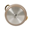 image:imageBloomhouse 15Piece Ceramic Nonstick Cookware Set Two Time Oprahs Favorite Things HeavyGauge Aluminum Pots and Pans Set PFAS amp PFOA amp PTFE Free Ceramic Cookware Oven Safe to 500F CappuccinoCappuccino Cream w Gold Handle