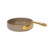 image:imageBloomhouse 15Piece Ceramic Nonstick Cookware Set Two Time Oprahs Favorite Things HeavyGauge Aluminum Pots and Pans Set PFAS amp PFOA amp PTFE Free Ceramic Cookware Oven Safe to 500F CappuccinoCappuccino Cream w Gold Handle