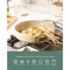image:imageBloomhouse 15Piece Ceramic Nonstick Cookware Set Two Time Oprahs Favorite Things HeavyGauge Aluminum Pots and Pans Set PFAS amp PFOA amp PTFE Free Ceramic Cookware Oven Safe to 500F CappuccinoAlmond Cream w Gold Handle