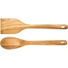 image:imageBloomhouse 3Piece 48Quart 9 X 13 Ceramic Bakeware Set with Olive Wood Tools  LinenTaupe Baking Dish with Handles Oven Safe Durable Stoneware for Casseroles Roasting amp Serving