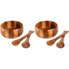 image:imageGibson Home Laurelton 3Piece Acacia Wood Salad Serving Bowl Set  Large 13Inch Bowl with 2 Serving ToolsLaurel