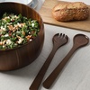 image:imageGibson Home Laurelton 3Piece Acacia Wood Salad Serving Bowl Set  Large 13Inch Bowl with 2 Serving ToolsLaurelton