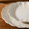 image:imageBloomhouse  2 Time Oprahs Favorite Things  Yuelu Bloom Dinnerware Set  Scallop Embossed 16 Piece Service for 4 Plates and Bowls Set  Jasmine WhiteJasmine White 16pc Dinnerware
