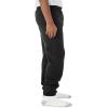 imageJERZEES Youth Nublend Fleece Sweatpants without Pockets Covered Elastic Waistband Cotton Blend Sizes SXLBlack