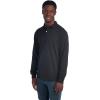 imageJerzees Mens Long Sleeve Polo Shirts SpotShield Stain Resistant Sizes S2XBlack