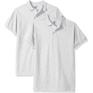 imageJerzees Boys SpotShield Short Sleeve Uniform Polo 2PackAsh