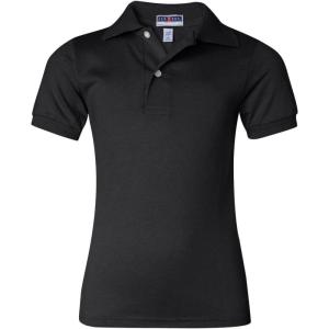 imageJerzees Boys SpotShield Short Sleeve Uniform Polo 2PackBlack