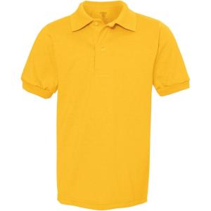 imageJerzees Boys SpotShield Short Sleeve Uniform Polo 2PackGold