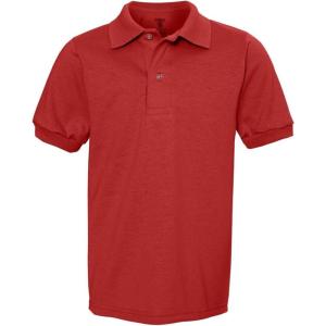 imageJerzees Boys SpotShield Short Sleeve Uniform Polo 2PackTrue Red