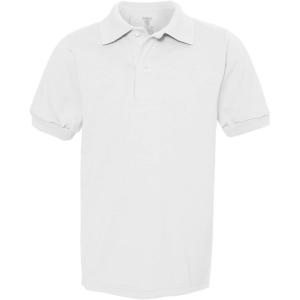 imageJerzees Boys SpotShield Short Sleeve Uniform Polo 2PackWhite