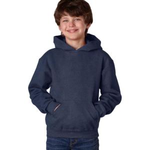 imageJerzees Boys Youth Pullover HoodVintage Heather Navy