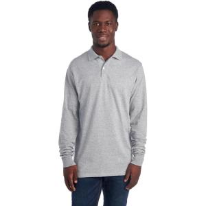 imageJerzees Mens Long Sleeve Polo Shirts SpotShield Stain Resistant Sizes S2XOxford