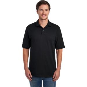 imageJerzees Mens Short Sleeve Polo Shirts SpotShield Stain Resistant Sizes S5xBlack