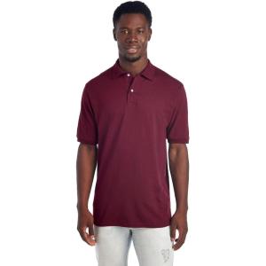 imageJerzees Mens Short Sleeve Polo Shirts SpotShield Stain Resistant Sizes S5xMaroon