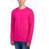 imageJerzees Mens DriPower Cotton Blend Long Sleeve Tees Moisture Wicking Odor Protection UPF 30 Sizes S3xCyber Pink