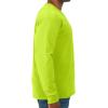 imageJerzees Mens DriPower Cotton Blend Long Sleeve Tees Moisture Wicking Odor Protection UPF 30 Sizes S3xSafety Green