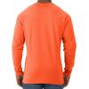 imageJerzees Mens DriPower Cotton Blend Long Sleeve Tees Moisture Wicking Odor Protection UPF 30 Sizes S3xSafety Orange