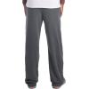 imageJerzees Mens NuBlend Fleece Open Bottom Sweatpants with Pockets Relaxed Fit Cotton BlendBlack Heather