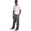 imageJerzees Mens NuBlend Fleece Open Bottom Sweatpants with Pockets Relaxed Fit Cotton BlendBlack Heather