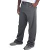 imageJerzees Mens NuBlend Fleece Open Bottom Sweatpants with Pockets Relaxed Fit Cotton BlendBlack Heather