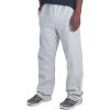 imageJerzees Mens NuBlend Fleece Open Bottom Sweatpants with Pockets Relaxed Fit Cotton BlendHeather Grey