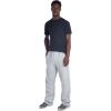 imageJerzees Mens NuBlend Fleece Open Bottom Sweatpants with Pockets Relaxed Fit Cotton BlendHeather Grey