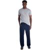 imageJerzees Mens NuBlend Fleece Open Bottom Sweatpants with Pockets Relaxed Fit Cotton BlendNavy