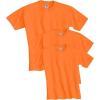 imageJerzees Mens DriPower Short Sleeve TShirt PocketPocket  3 Pack  Safety Orange