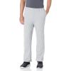 imageJerzees Mens NuBlend Fleece Open Bottom Sweatpants with Pockets Relaxed Fit Cotton BlendHeather Grey
