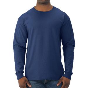 imageJerzees Mens DriPower Cotton Blend Long Sleeve Tees Moisture Wicking Odor Protection UPF 30 Sizes S3xNavy