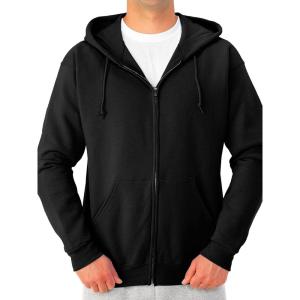 imageJerzees Mens NuBlend Fleece Hoodies ampamp Sweatshirts Cotton Blend Sizes S3XFull Zip  Black