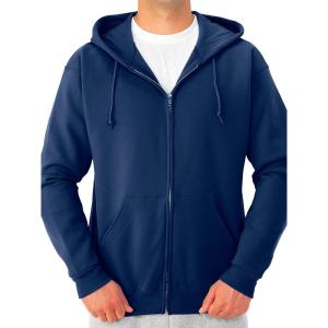 imageJerzees Mens NuBlend Fleece Hoodies ampamp Sweatshirts Cotton Blend Sizes S3XFull Zip  Navy