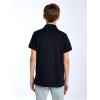 image:imageJerzees Boys Youth Short Sleeve Polo Shirts Cotton Blend Two Button Closure Regular Fit Sizes SXLBlack
