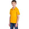 image:imageJerzees Boys Youth Short Sleeve Polo Shirts Cotton Blend Two Button Closure Regular Fit Sizes SXLGold